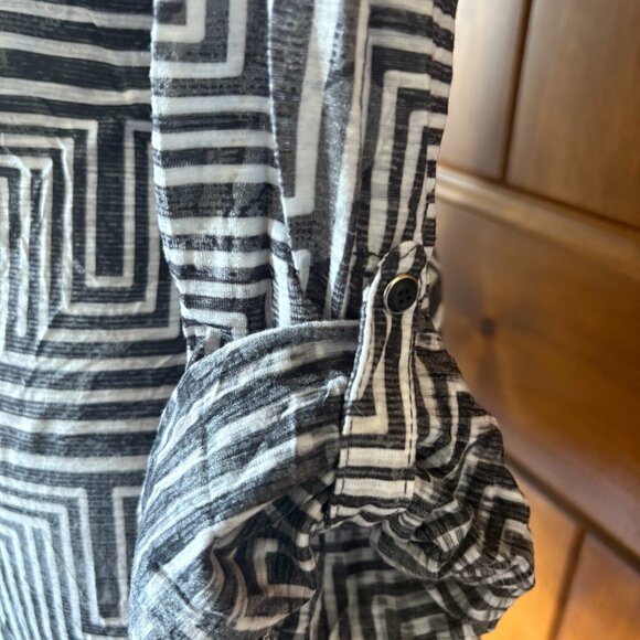 David Cline "Puzzle" Crushed Roll-Up Button Up Shirt - Picture 3 of 5